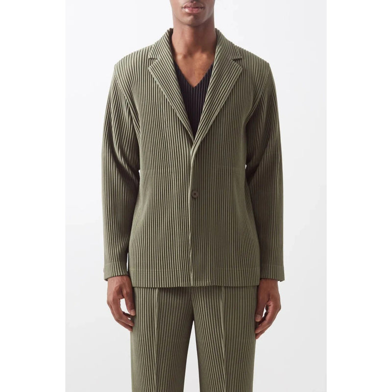 Men's pleated suit blazer, view 4 - MRSLM
