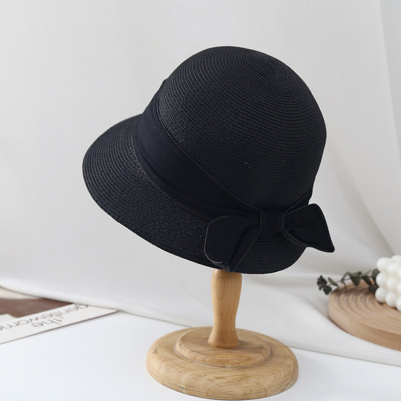 ribbon bow bucket sun hat for women, view 6 - MRSLM