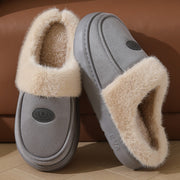 Men's suede plush-lined house slippers, view 5 - MRSLM