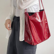 PU leather bucket shoulder bag, view 4 - MRSLM