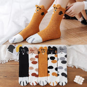 kitten fleece floor socks, view 10 - MRSLM