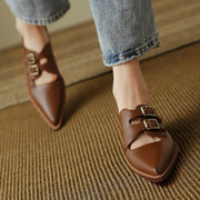 leather slingback mules, view 24 - MRSLM