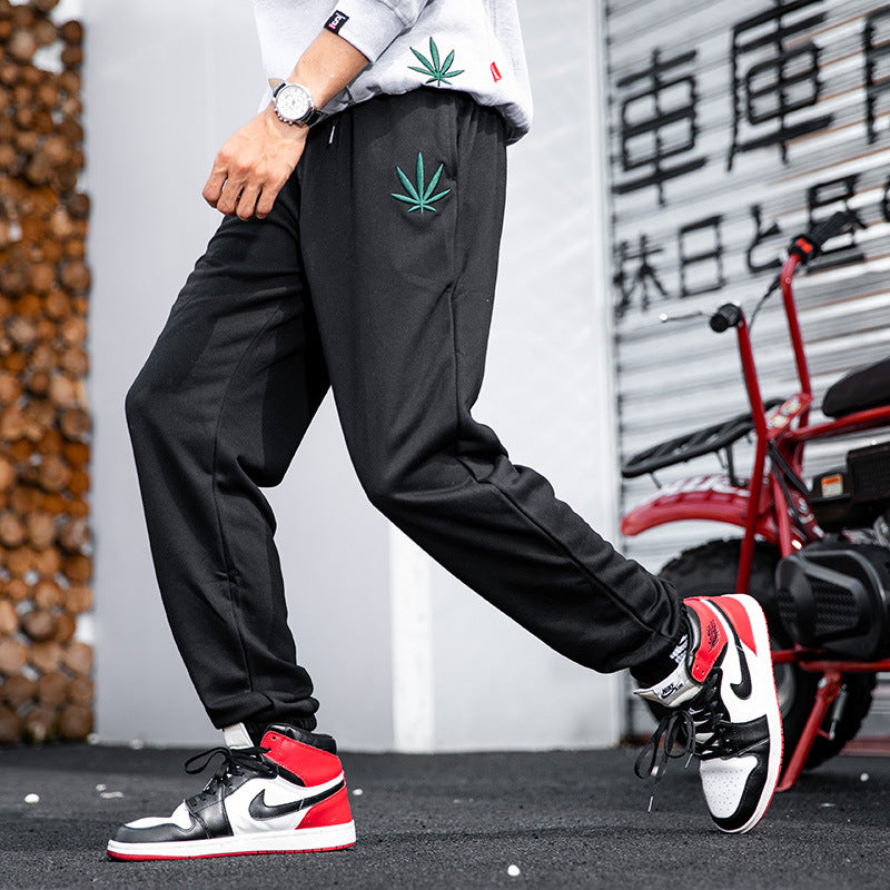 men's tie-up sports pants, view 3 - MRSLM