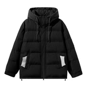 white duck down loose casual coat, view 5 - MRSLM