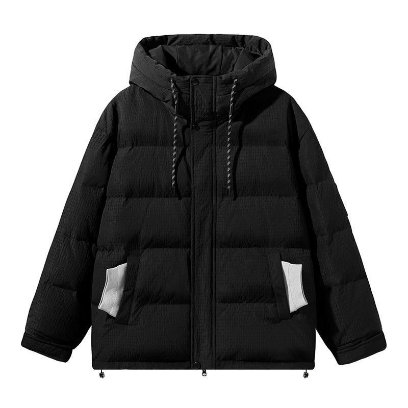 white duck down loose casual coat, view 5 - MRSLM