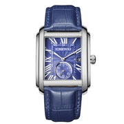 men's square quartz strap watch, view 2 - MRSLM
