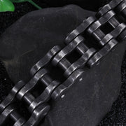 men's titanium steel bicycle chain bracelet, view 4 - MRSLM