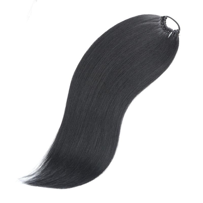 24-inch straight ponytail hair extension, view 4 - MRSLM