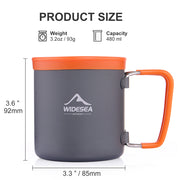 Aluminum camping mug, view 5 - MRSLM