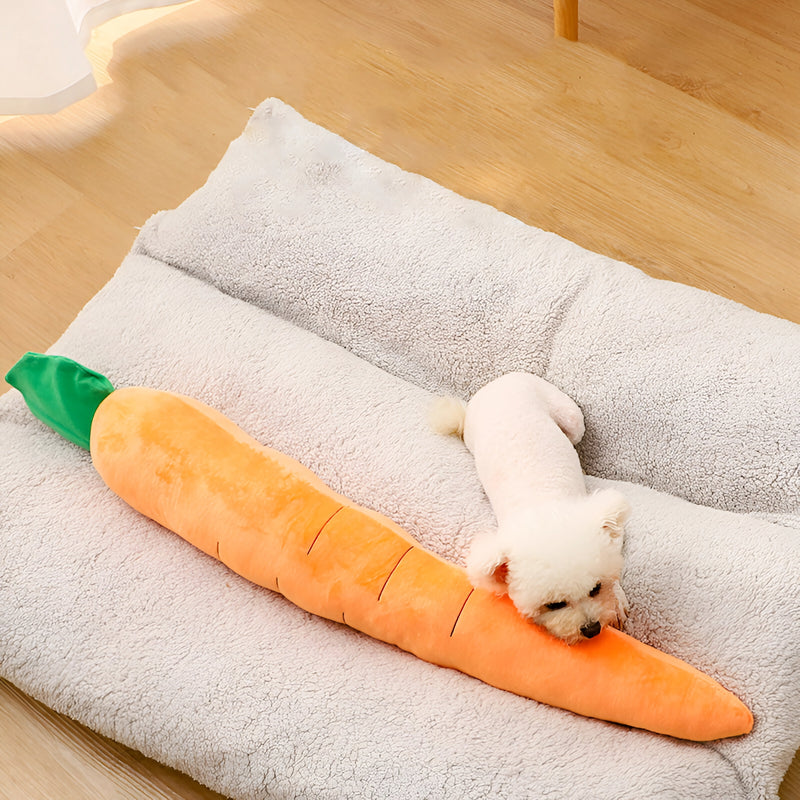 carrot plush chew toy for dogs, view 6 - MRSLM