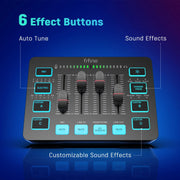 4-channel RGB gaming audio mixer, view 6 - MRSLM