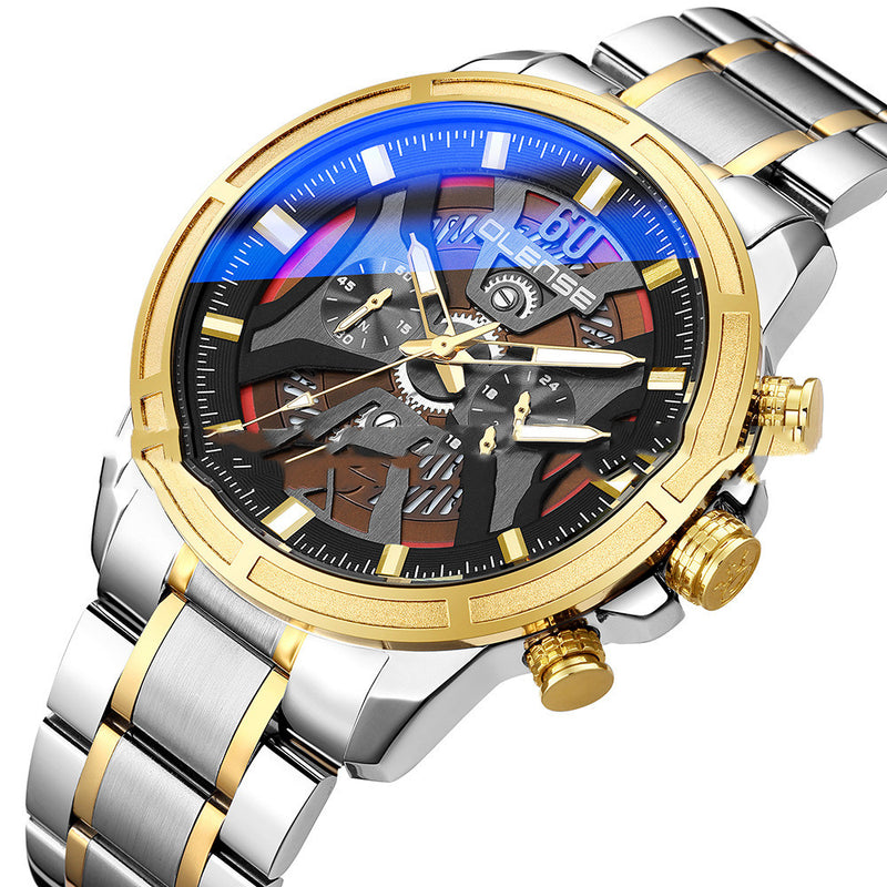 men's multifunction analog quartz watch, view 6 - MRSLM