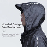 men's waterproof hooded cycling jacket, view 4 - MRSLM