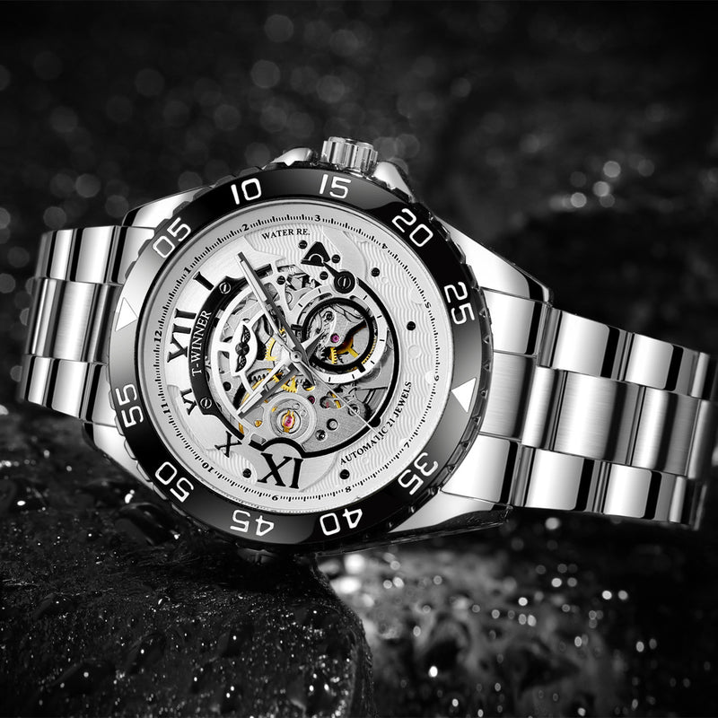 men's steel band automatic mechanical watch - MRSLM