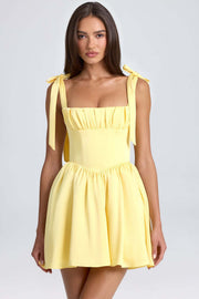 Bow-tied strap backless short dress, view 8 - MRSLM