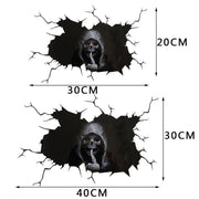 halloween skull decal, view 3 - MRSLM