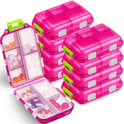 travel pill organizer case with 10 compartments - MRSLM