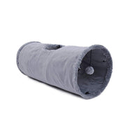 collapsible cat tunnel with crinkle suede, view 3 - MRSLM