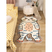 cute cat cartoon living room rug, view 6 - MRSLM