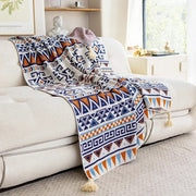 bohemian knitted throw blanket - MRSLM