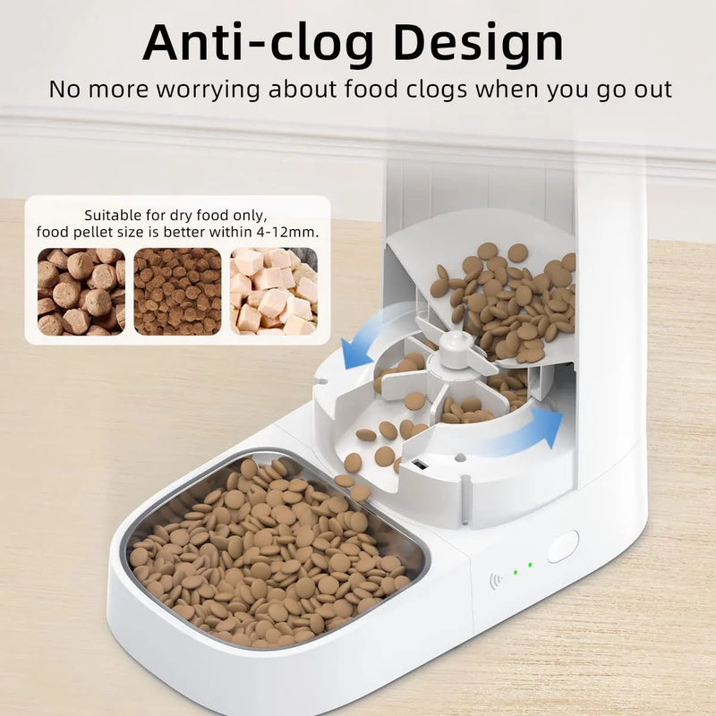 smart automatic cat and dog feeder, view 7 - MRSLM