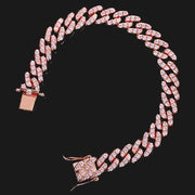 9mm zircon cuban bracelet, view 8 - MRSLM