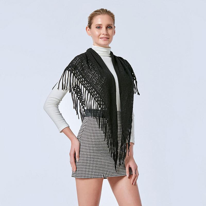 Knitted cardigan shawl, view 8 - MRSLM