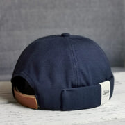 adjustable denim beanie skull cap, view 2 - MRSLM