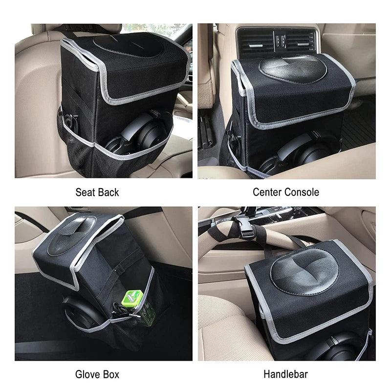 Foldable waterproof car trash can, view 6 - MRSLM