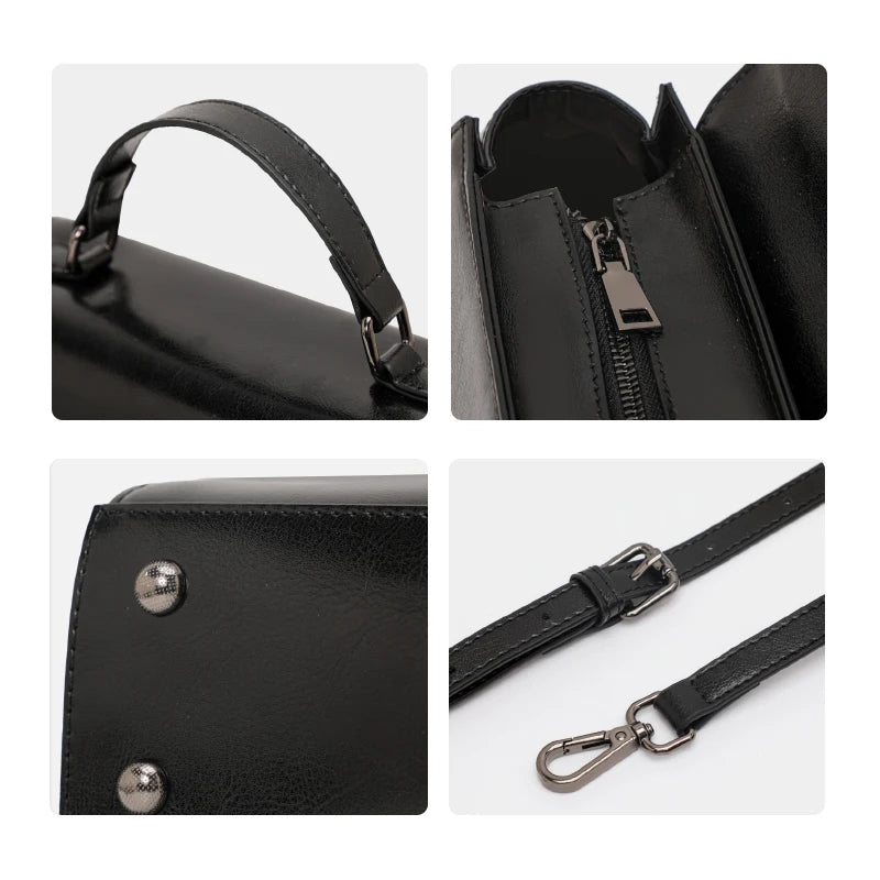 women's leather crossbody bag, view 8 - MRSLM
