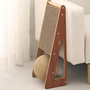 sisal ball cat scratching post, view 6 - MRSLM