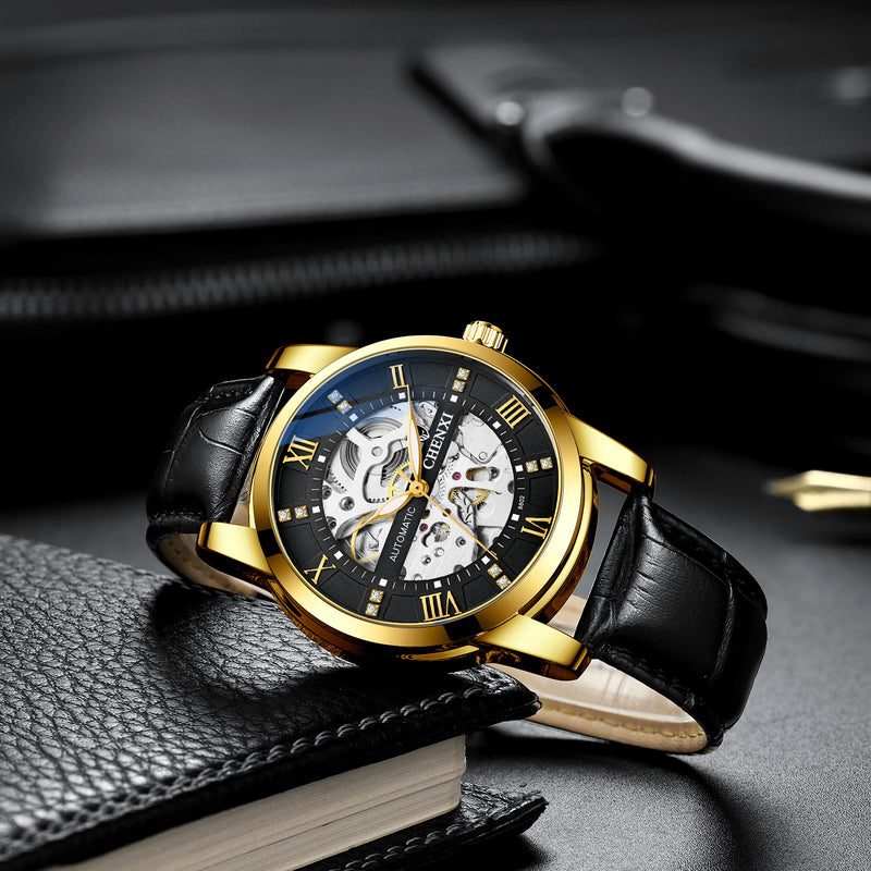 Men's hollow automatic mechanical watch, view 2 - MRSLM