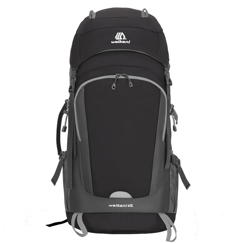 colorblock travel backpack, view 3 - MRSLM