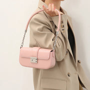 elegant microfiber leather chain shoulder handbag, view 7 - MRSLM