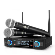 dual channel wireless microphone system, view 3 - MRSLM