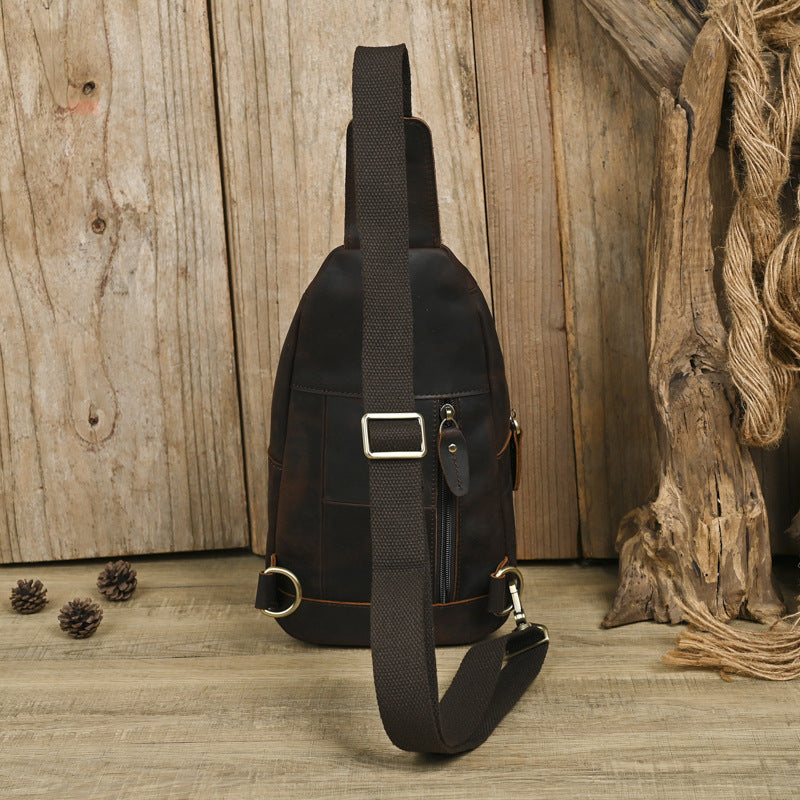 retro leather shoulder bag for men, view 5 - MRSLM