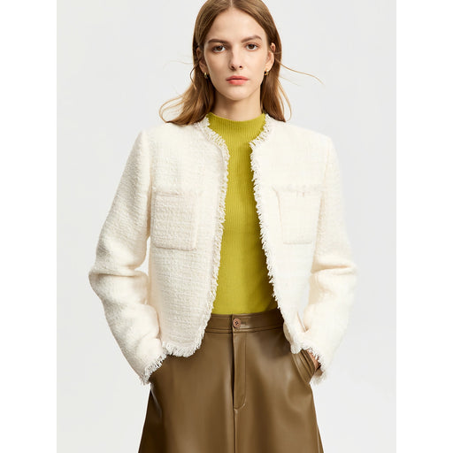 vintage woolen short coat, view 2 - MRSLM