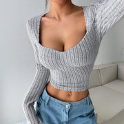 women's sunken stripe brushed short top, view 6 - MRSLM