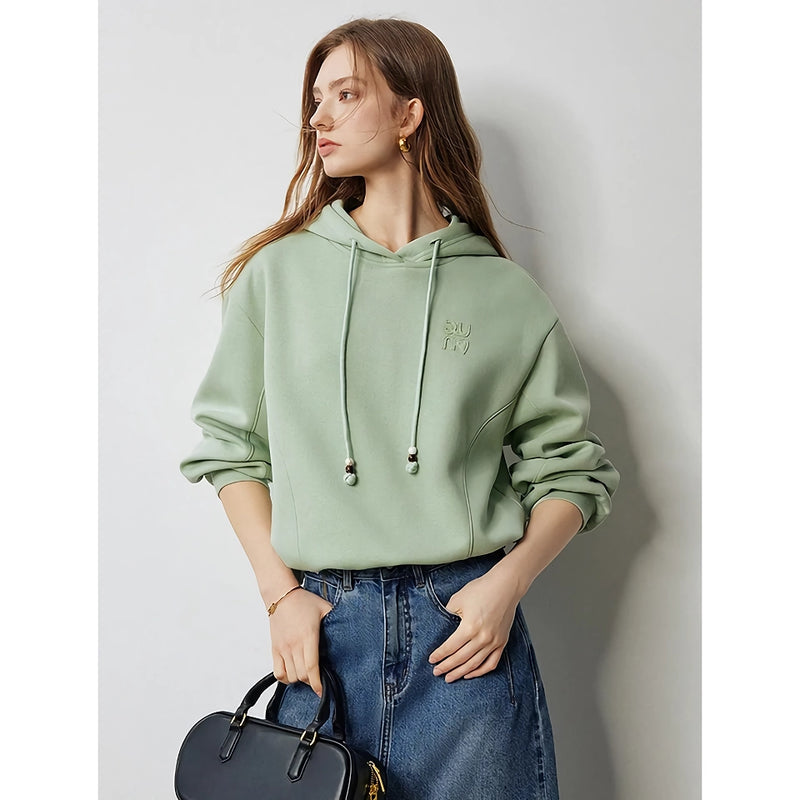 hooded drawstring pullover, view 4 - MRSLM