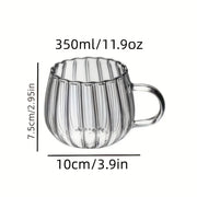pumpkin pattern glass mug set, view 8 - MRSLM