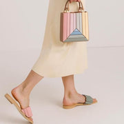 colorful square bucket bag, view 5 - MRSLM