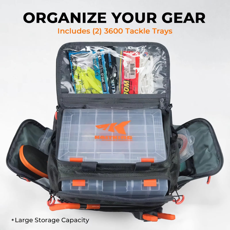 large capacity fishing tackle bag, view 3 - MRSLM