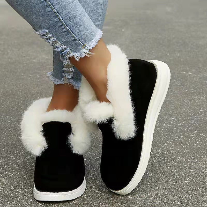 Women's plush winter snow boots, view 5 - MRSLM