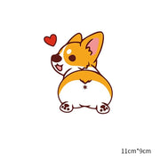 corgi dog pvc car sticker, view 11 - MRSLM
