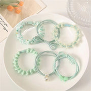 6-pack nylon elastic hair bands, view 5 - MRSLM