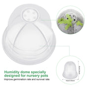 4-inch plant nursery pots with humidity domes, view 4 - MRSLM