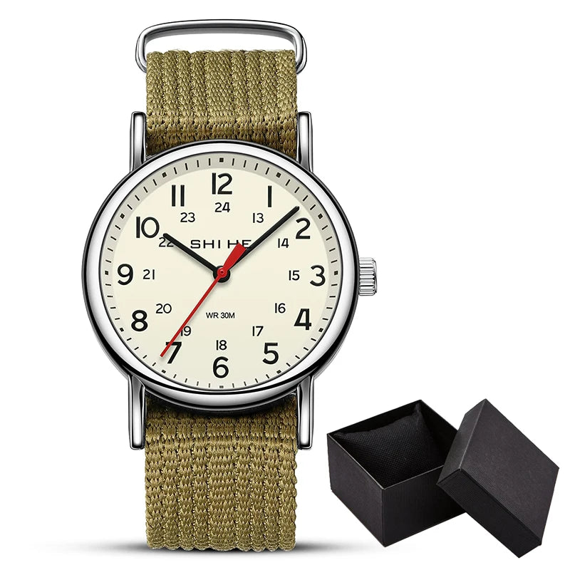 unisex military sports quartz watch, view 3 - MRSLM