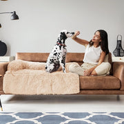 cozy fluffy large dog bed, view 2 - MRSLM