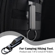stainless steel belt hook with carabiner, view 6 - MRSLM