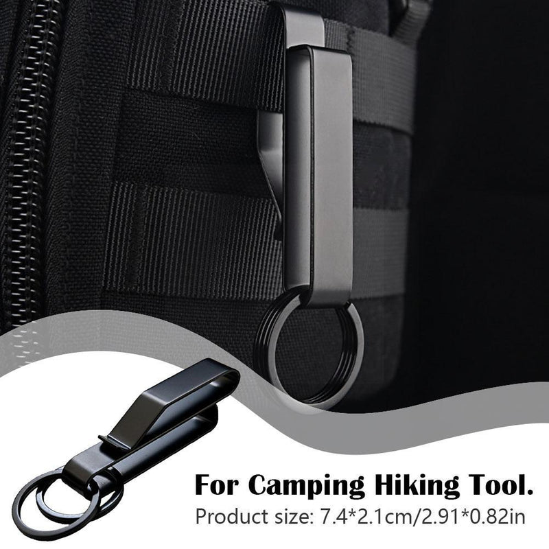 stainless steel belt hook with carabiner, view 6 - MRSLM